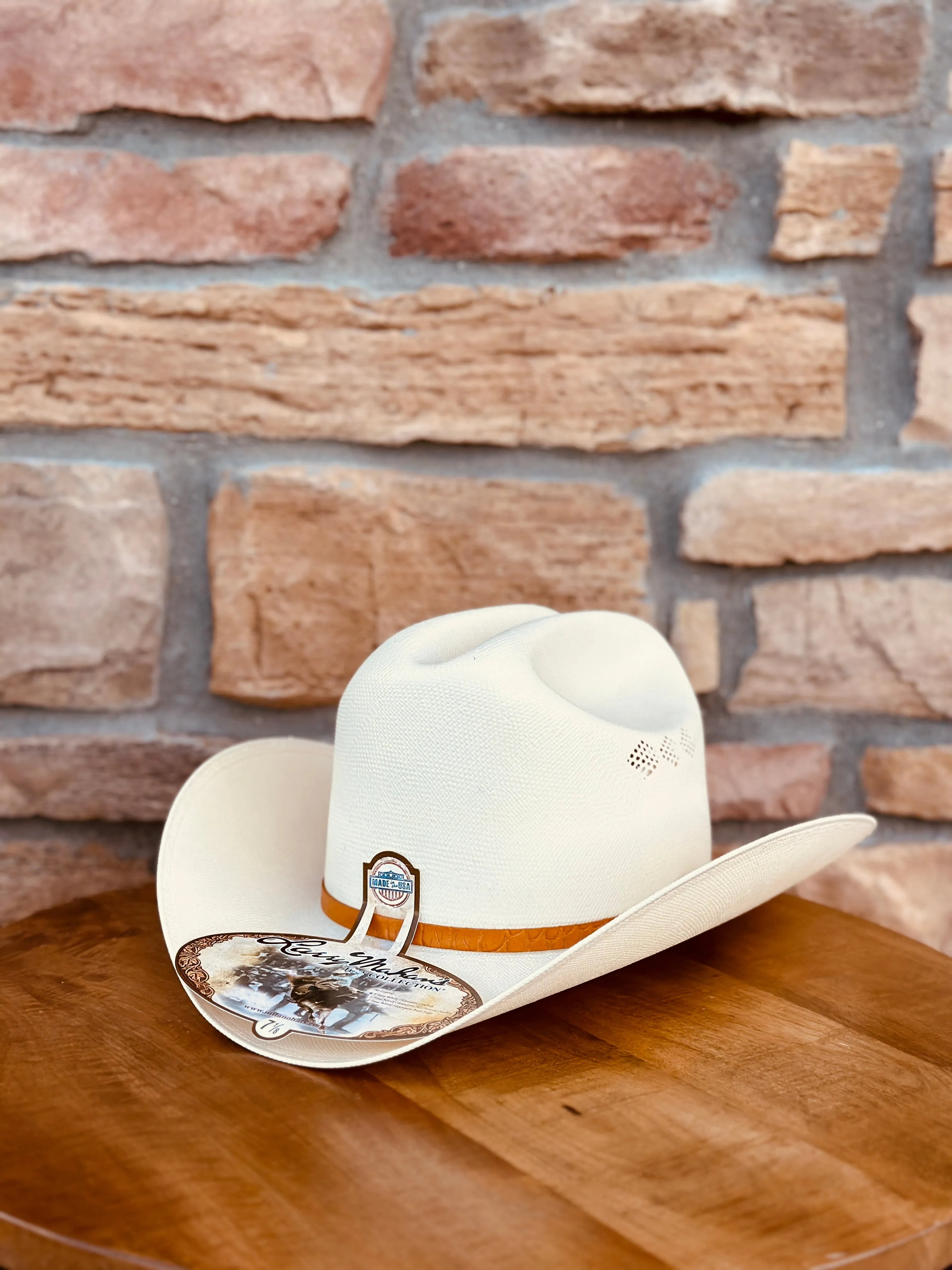 15X Larry Mahan El Primero Straw Hat 3 1/2" BRIM