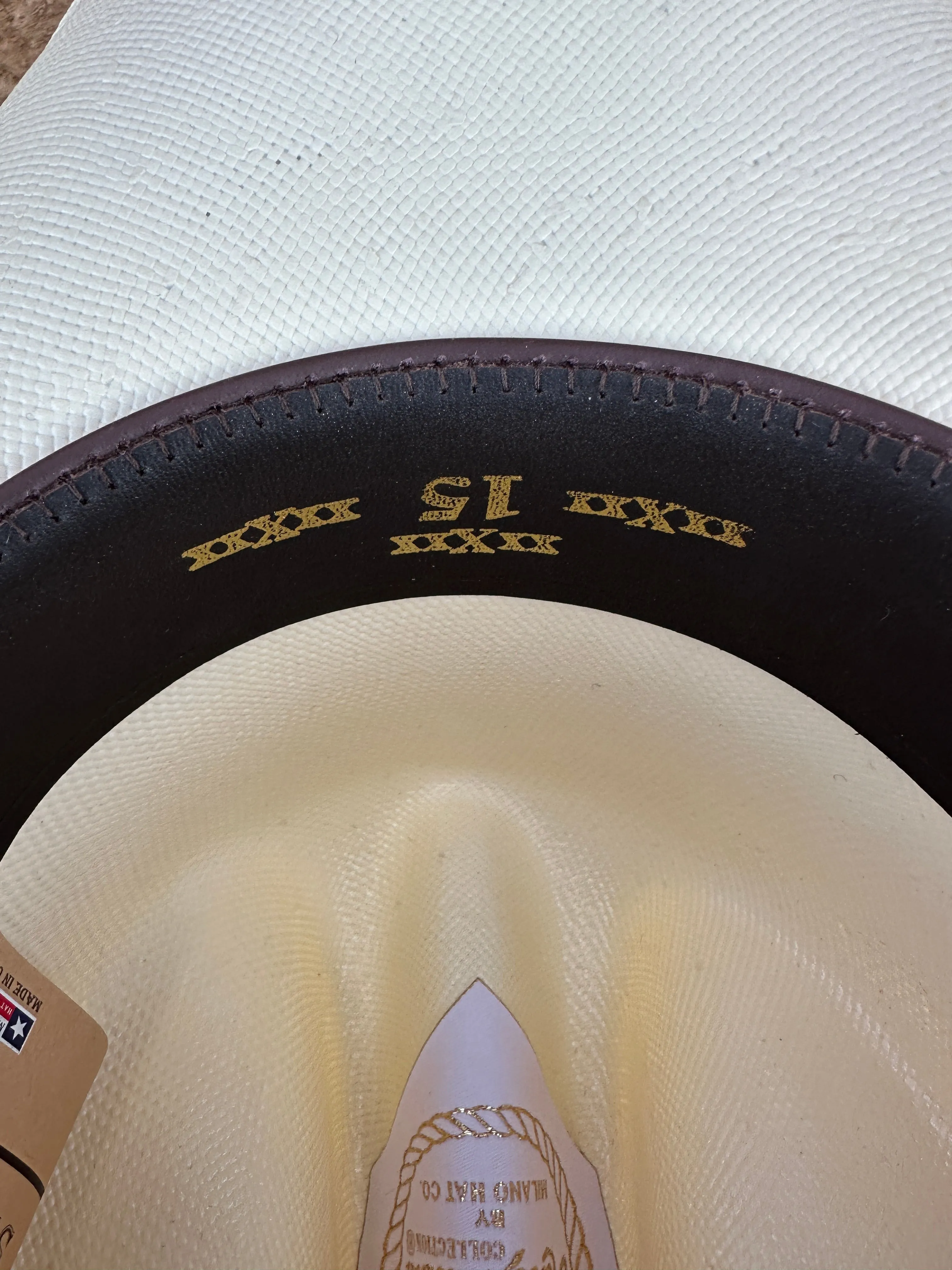 15X Larry Mahan El Primero Straw Hat 3 1/2" BRIM