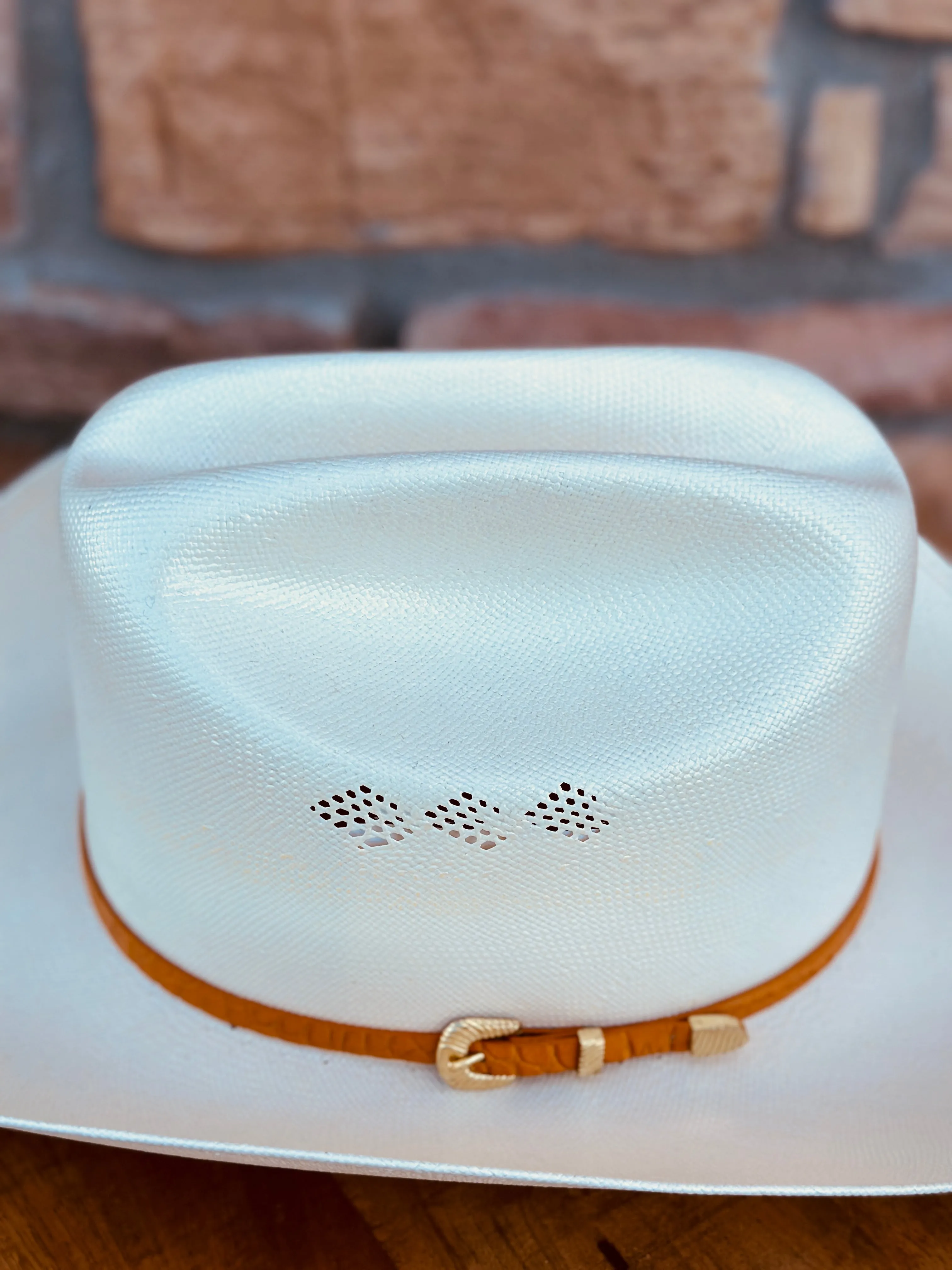 15X Larry Mahan El Primero Straw Hat 3 1/2" BRIM