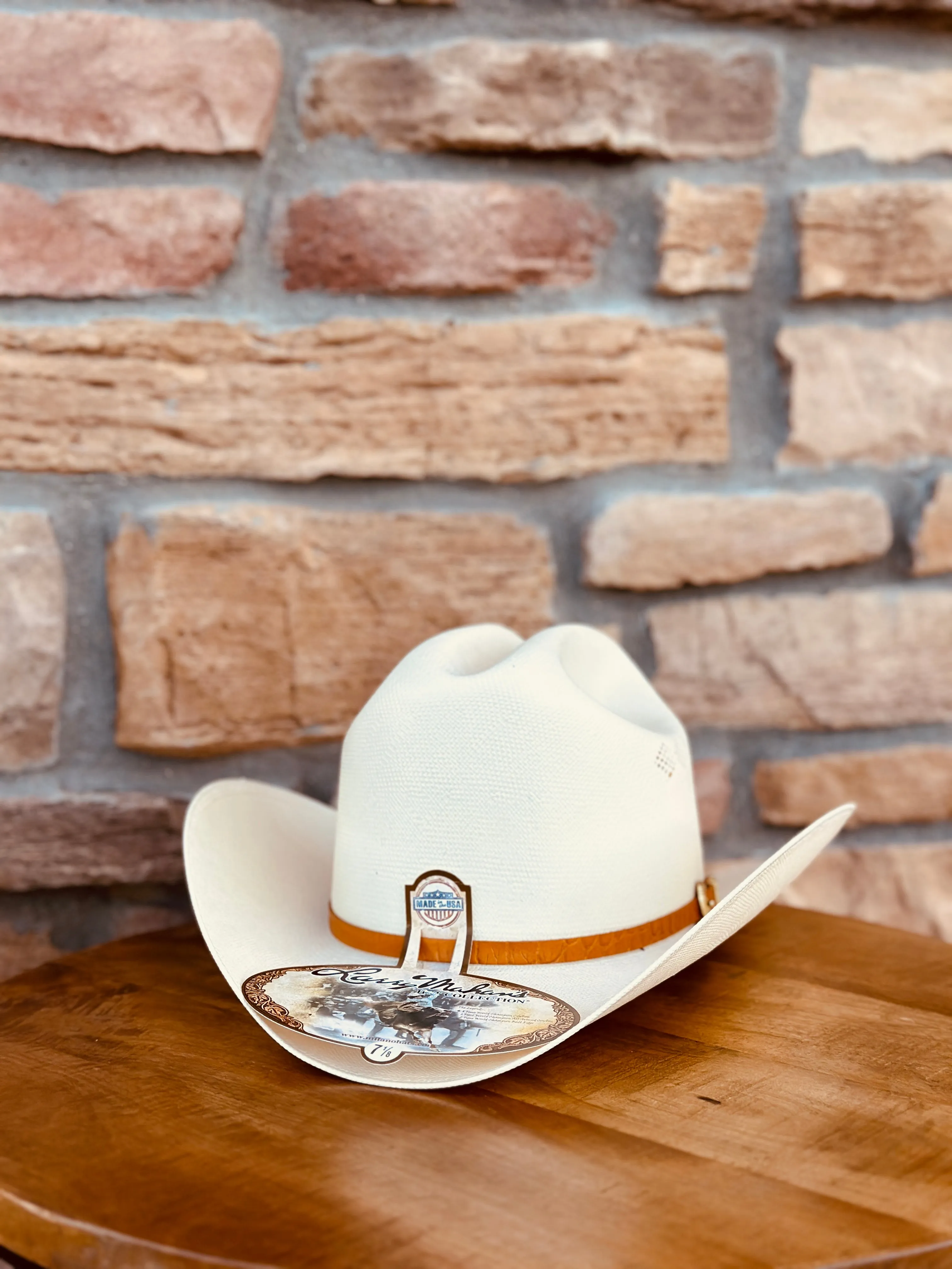 15X Larry Mahan El Primero Straw Hat 3 1/2" BRIM