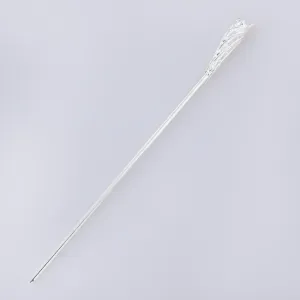 160*8*3mm Alloy Hairpin Hair Stick Hair Clip brass Flower Hair Findings Hair Accessories for Women Gift 5pcs 102663