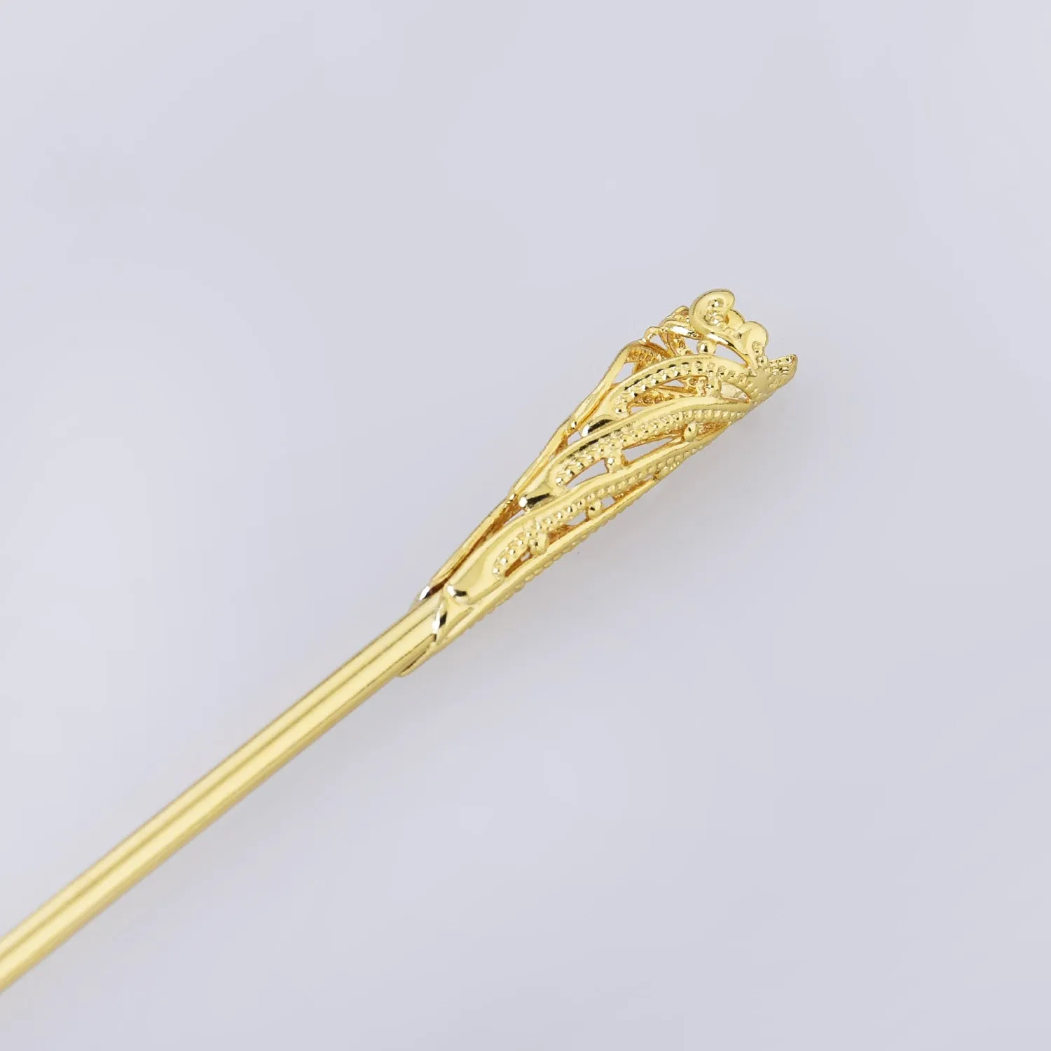 160*8*3mm Alloy Hairpin Hair Stick Hair Clip brass Flower Hair Findings Hair Accessories for Women Gift 5pcs 102663