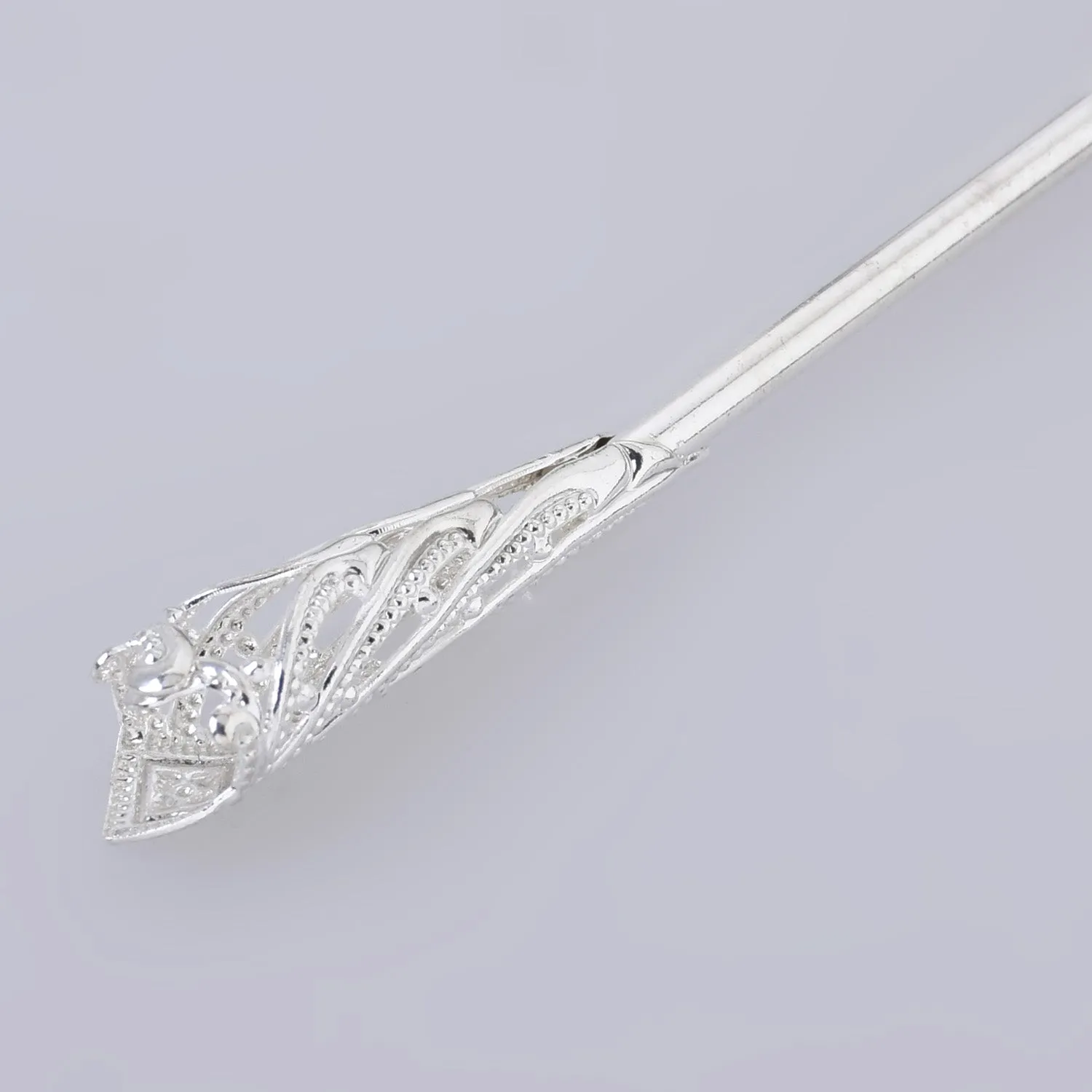 160*8*3mm Alloy Hairpin Hair Stick Hair Clip brass Flower Hair Findings Hair Accessories for Women Gift 5pcs 102663