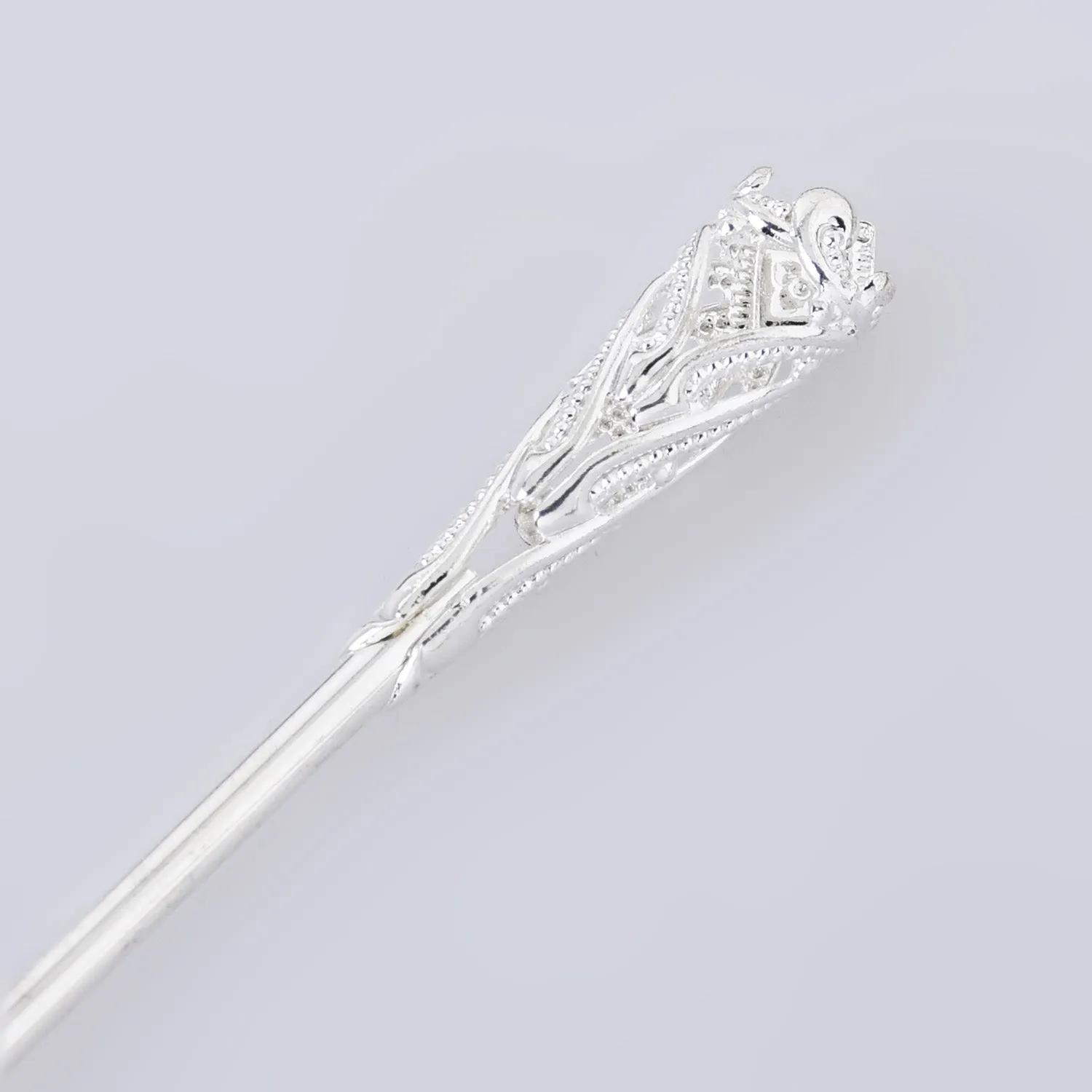 160*8*3mm Alloy Hairpin Hair Stick Hair Clip brass Flower Hair Findings Hair Accessories for Women Gift 5pcs 102663