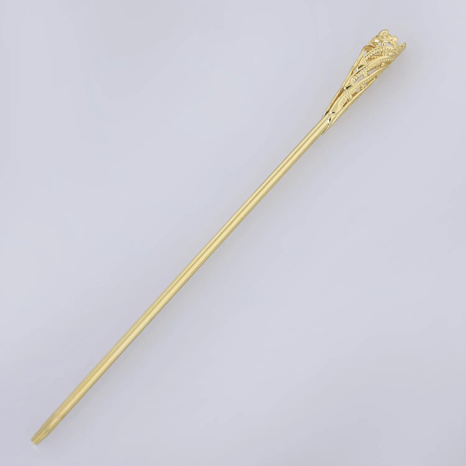 160*8*3mm Alloy Hairpin Hair Stick Hair Clip brass Flower Hair Findings Hair Accessories for Women Gift 5pcs 102663