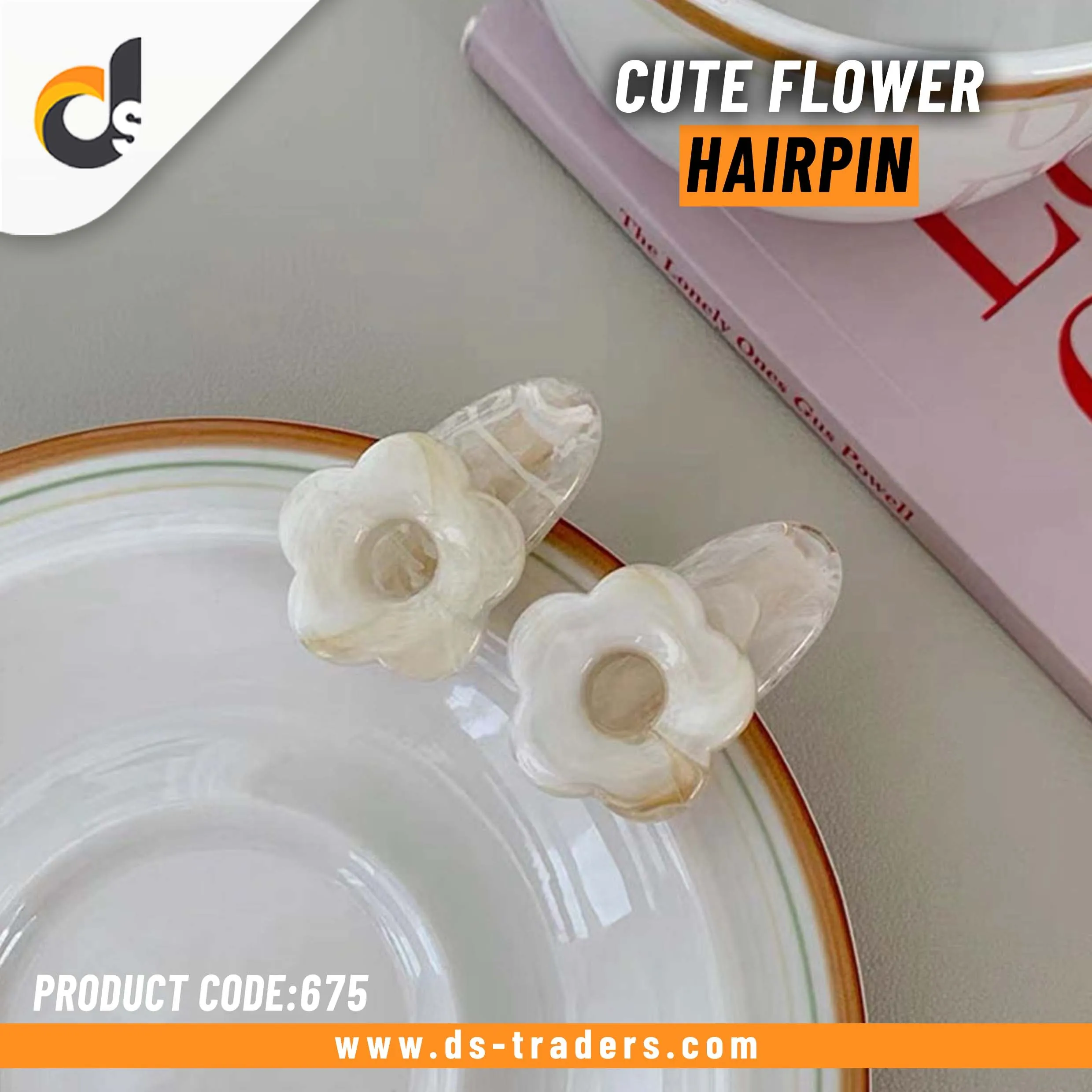 1pc Cute Flower Hairpin