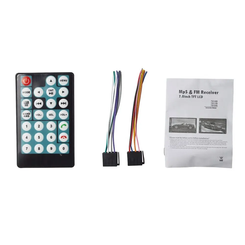2DIN Car Stereo Bluetooth Rear View Camera Touchscreen USB SD cards
