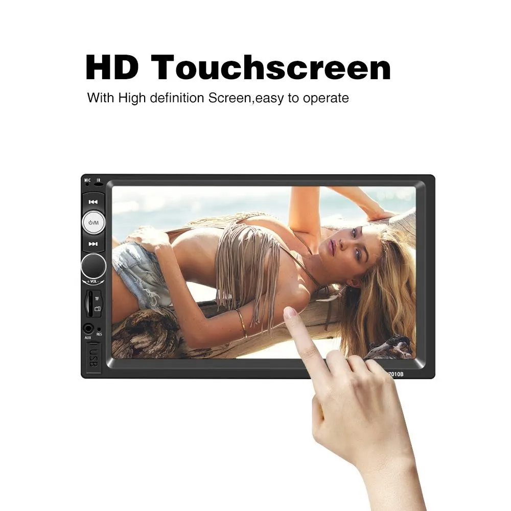 2DIN Car Stereo Bluetooth Rear View Camera Touchscreen USB SD cards