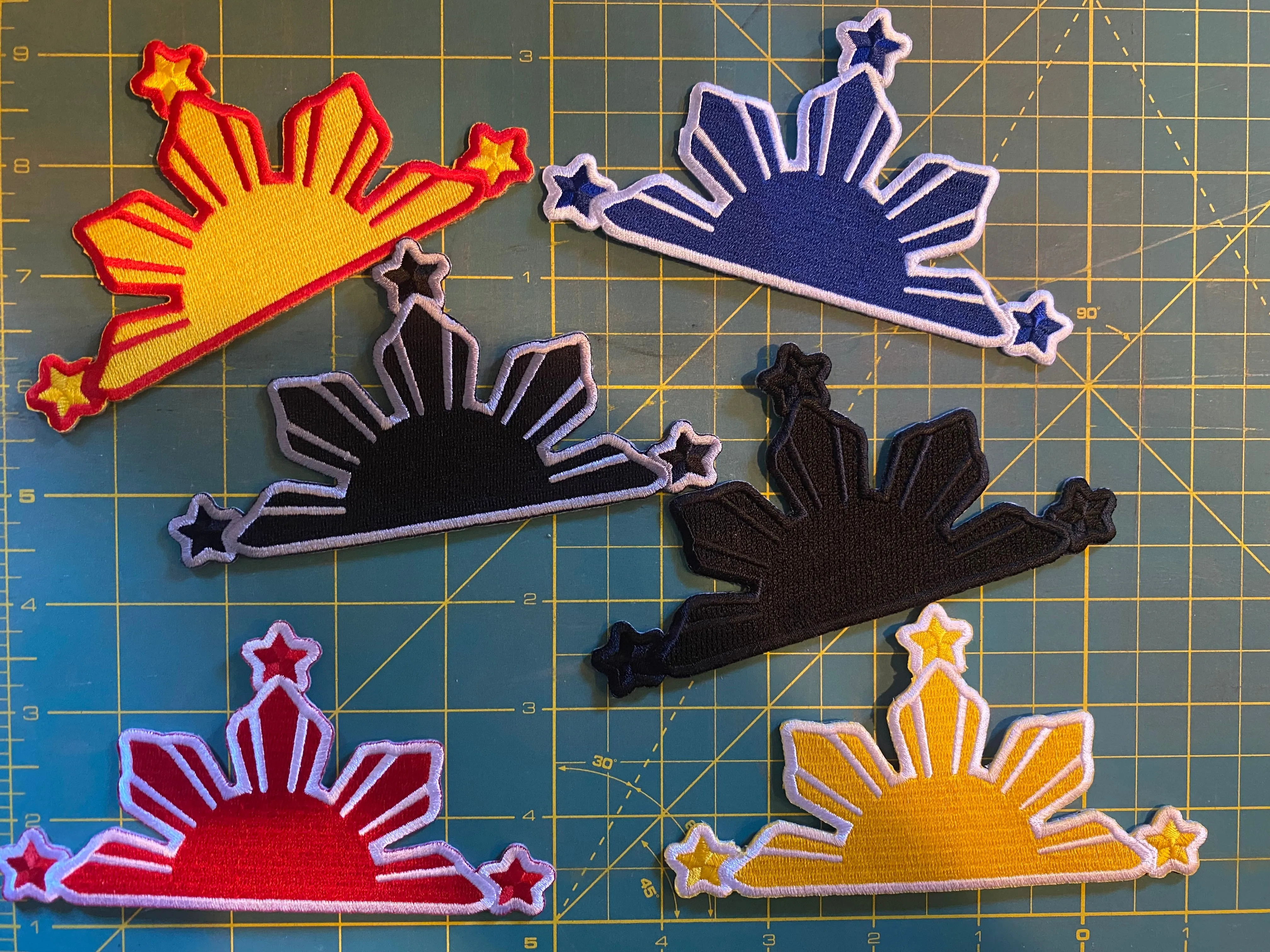 3 Star and Sun Patches