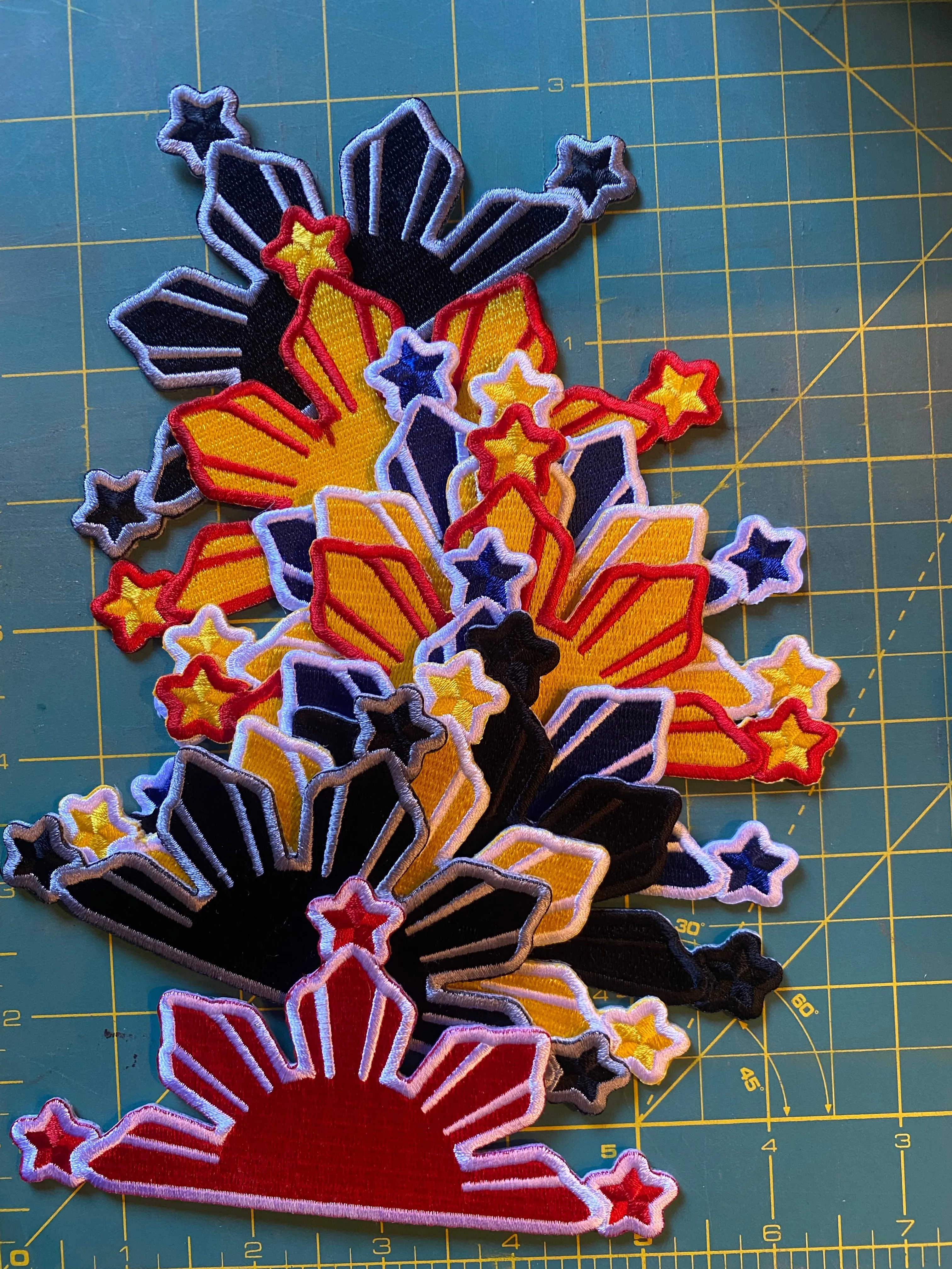 3 Star and Sun Patches