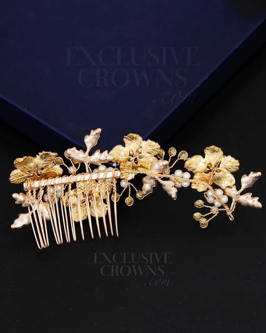 Abbey Floral Hair Comb