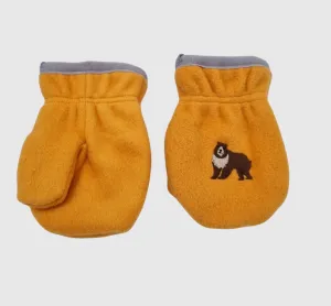 Adventurer Organic Fleece Orange Mitten Bear
