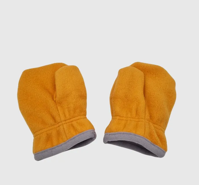 Adventurer Organic Fleece Orange Mitten Bear