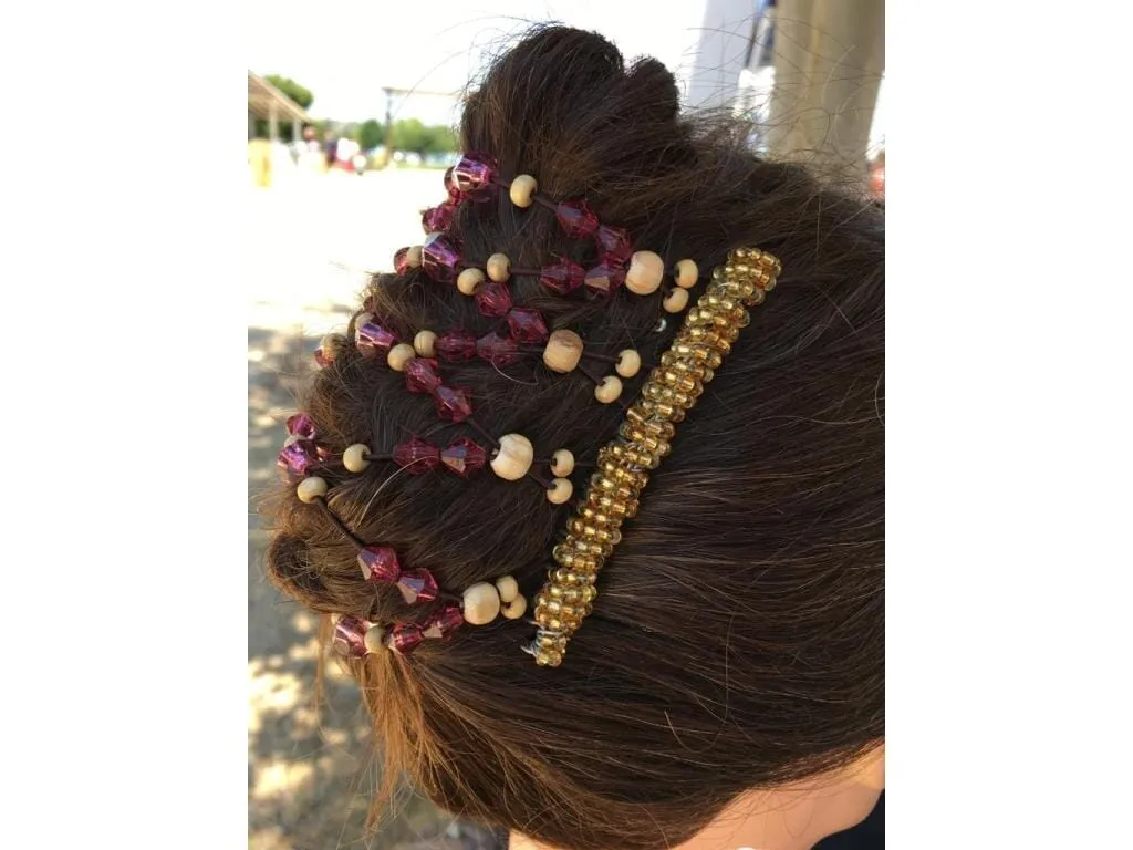 African Butterfly Wire Hair Clip - 9 Tong 692
