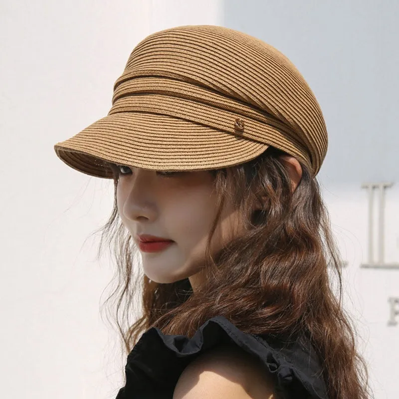 Airi Straw Newsboy Hats
