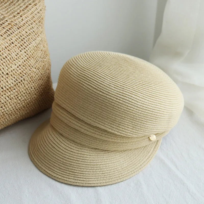 Airi Straw Newsboy Hats