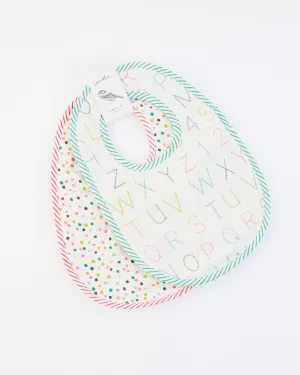 Alphabet & Multi Dots Bibs