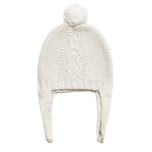 Angel Dear, Cable Pilot Hat - Ivory