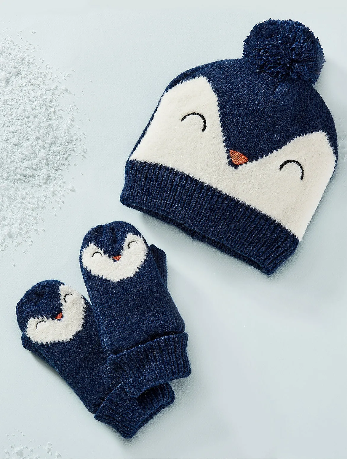 Animal Knit Hat & Mitts Set