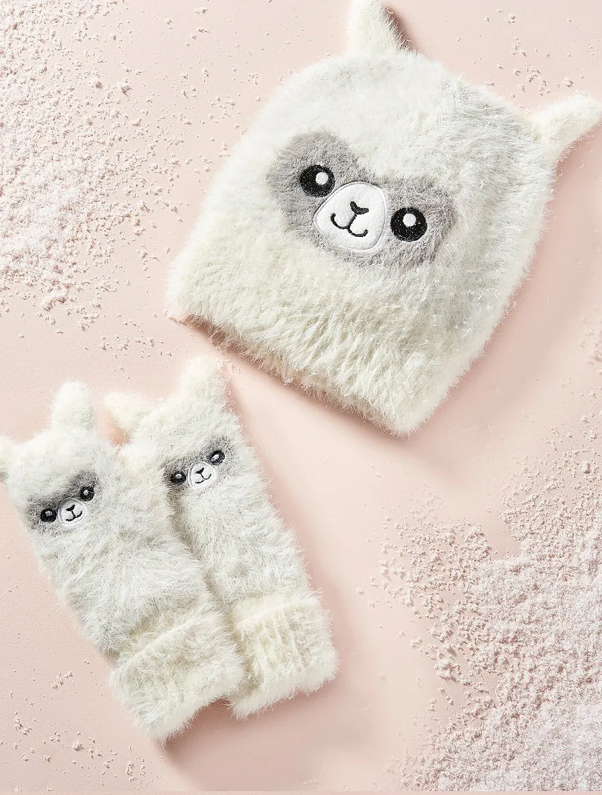 Animal Knit Hat & Mitts Set