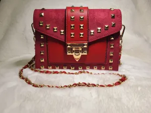 Annie L Studded Chain bag