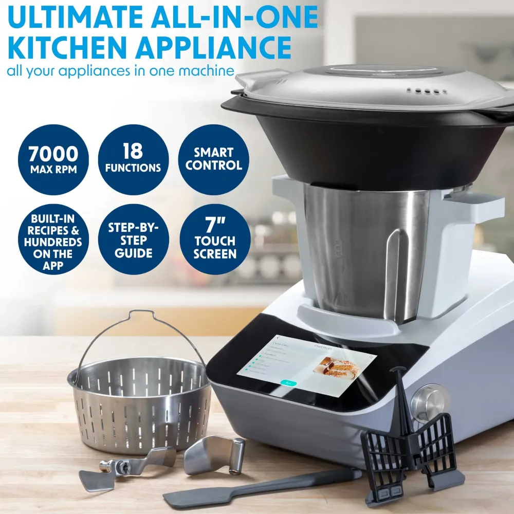 Baridi 3L All-in One Smart Thermo Cooker - Black/White - A