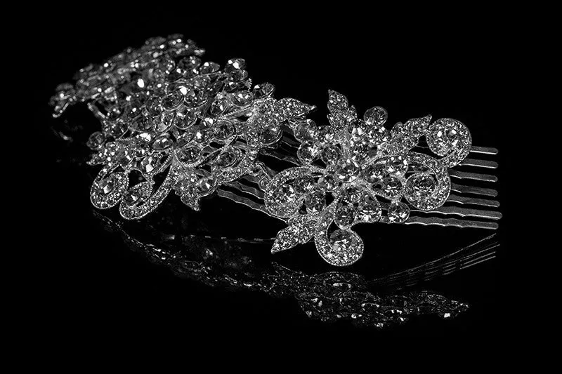 Beatrice Romantic Crystal Deco Hair Comb
