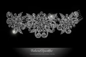 Beatrice Romantic Crystal Deco Hair Comb