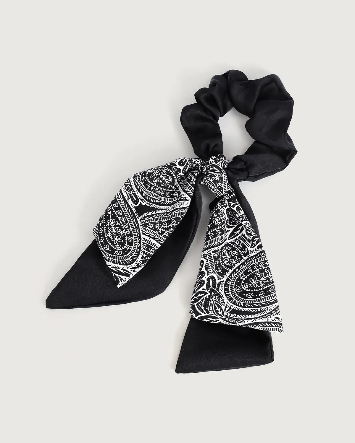 Black Bow Scarf Headband
