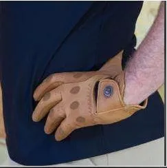 Black Horse Leather Gloves Tan
