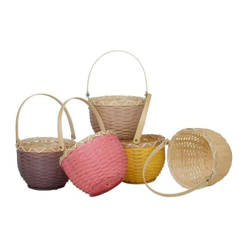 Blossom Basket Small - Raspberry
