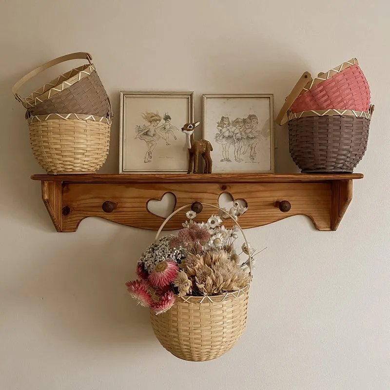 Blossom Basket Small - Raspberry