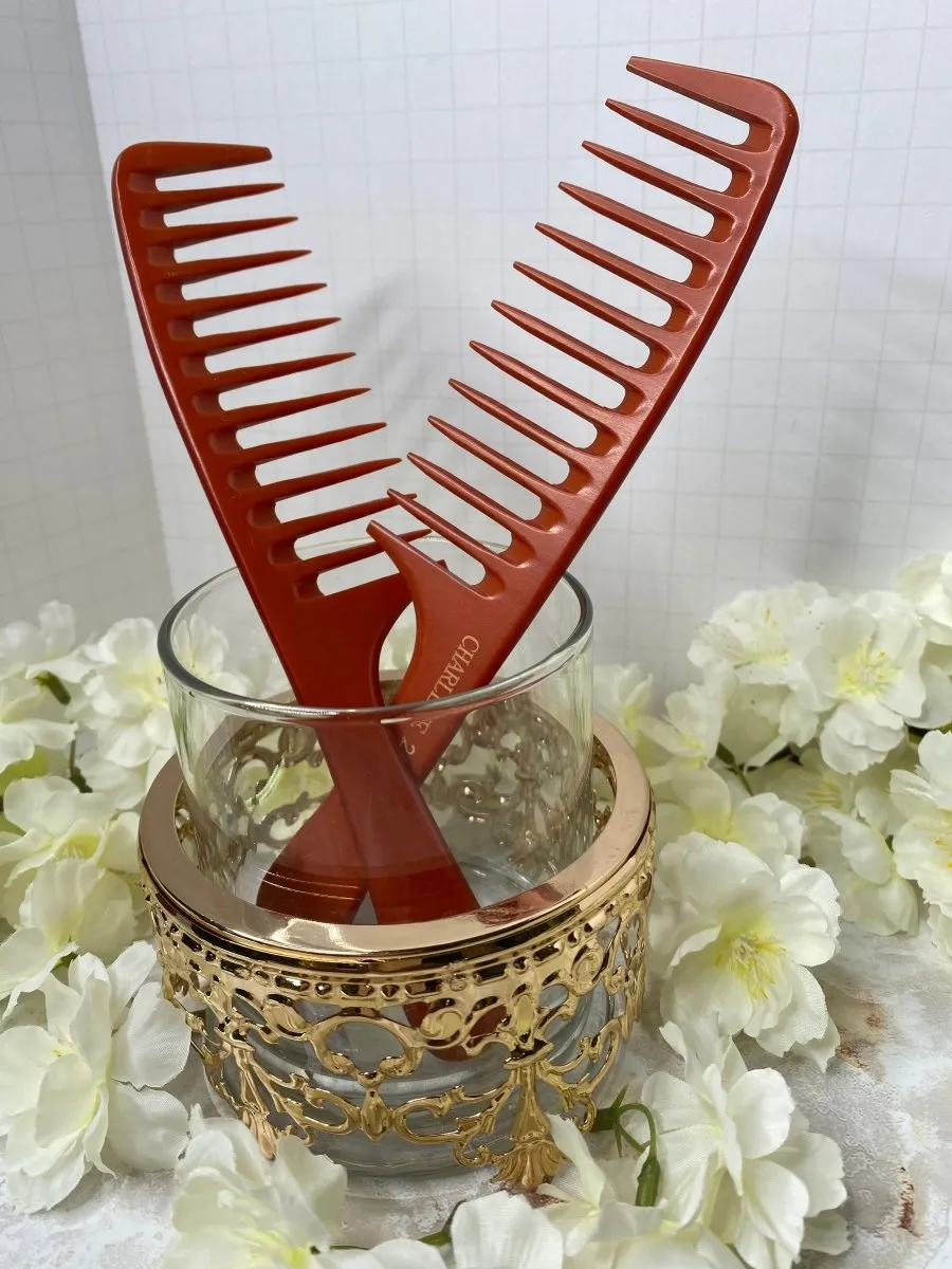 Bone Texture & Styling Comb - Brown