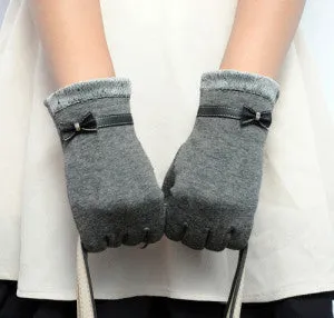 brand Fashion Womens Touch Screen Wrist Gloves Mittens For women Warm Winter Gloves