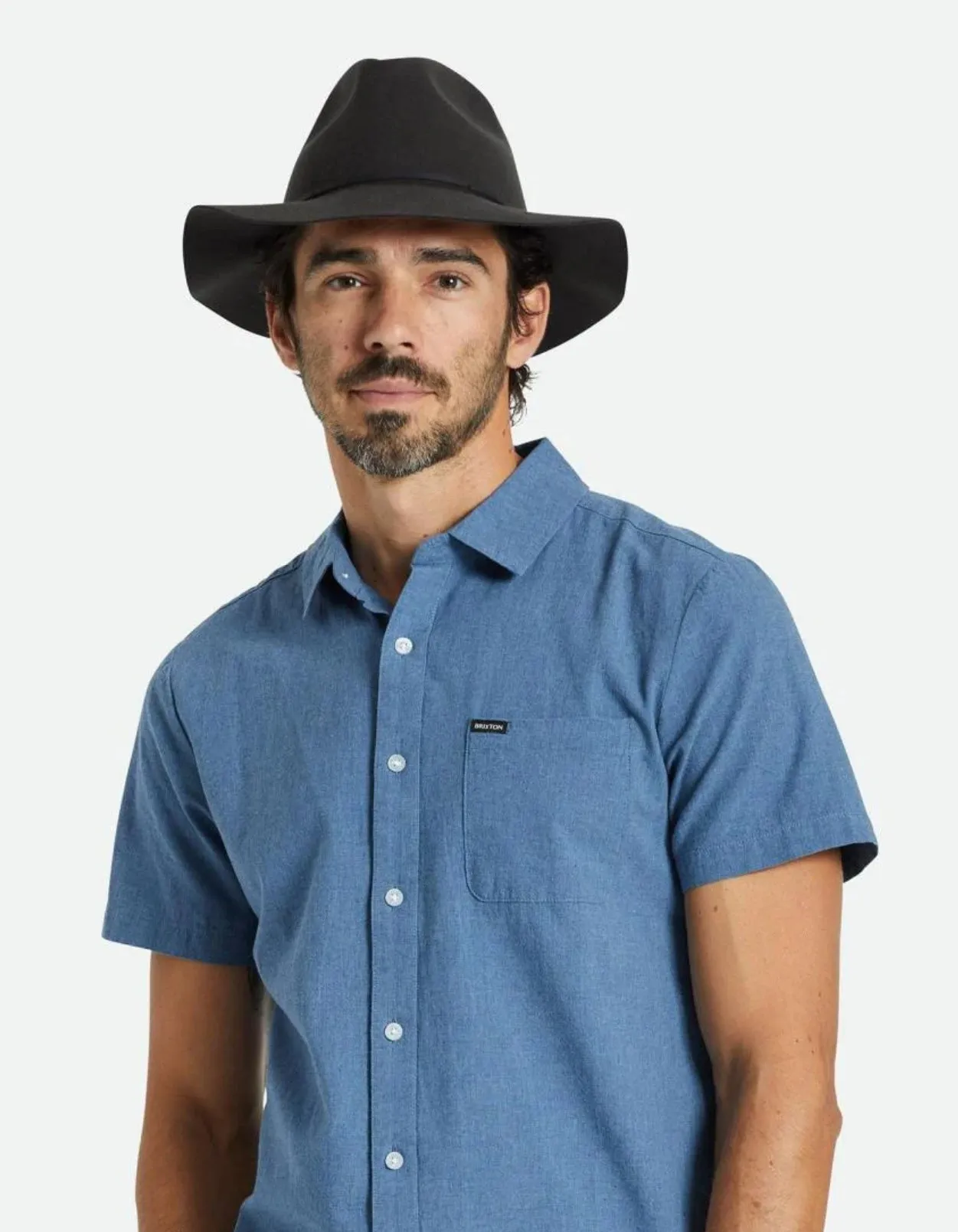 Brixton - Wesley Packable Fedora - Black