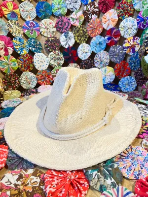 Brixton White Straw Hat