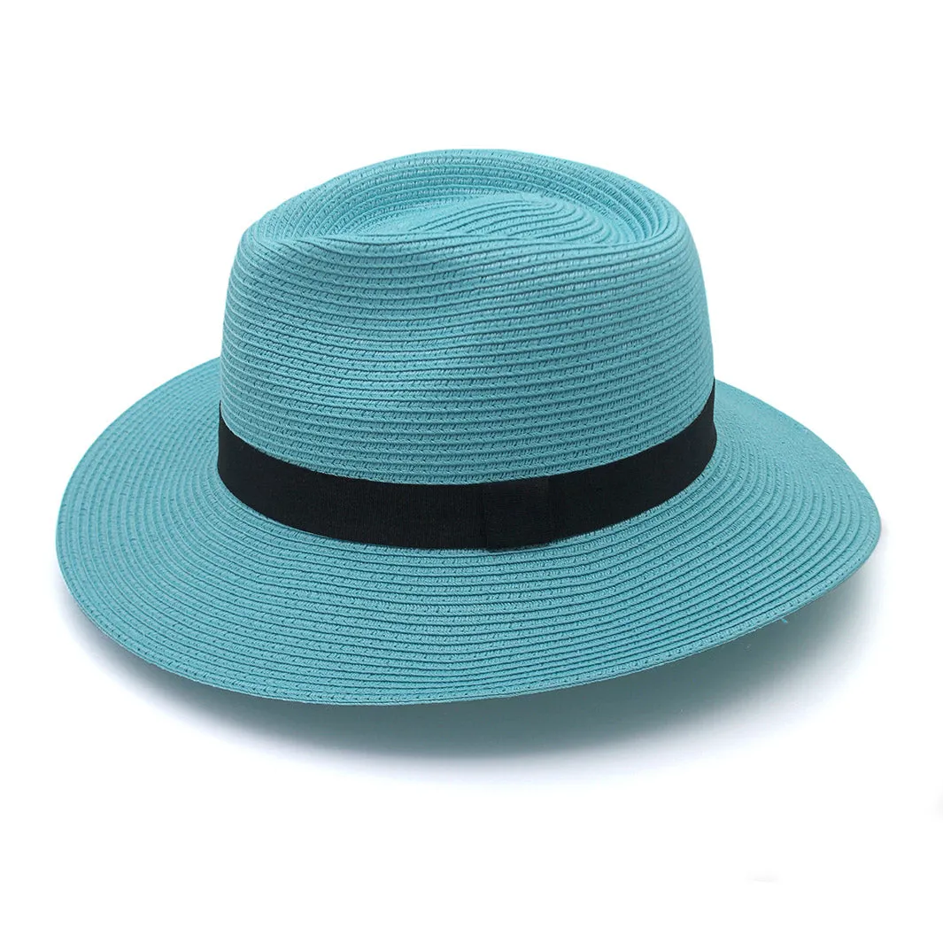 Café Fedora Hat - Turquoise