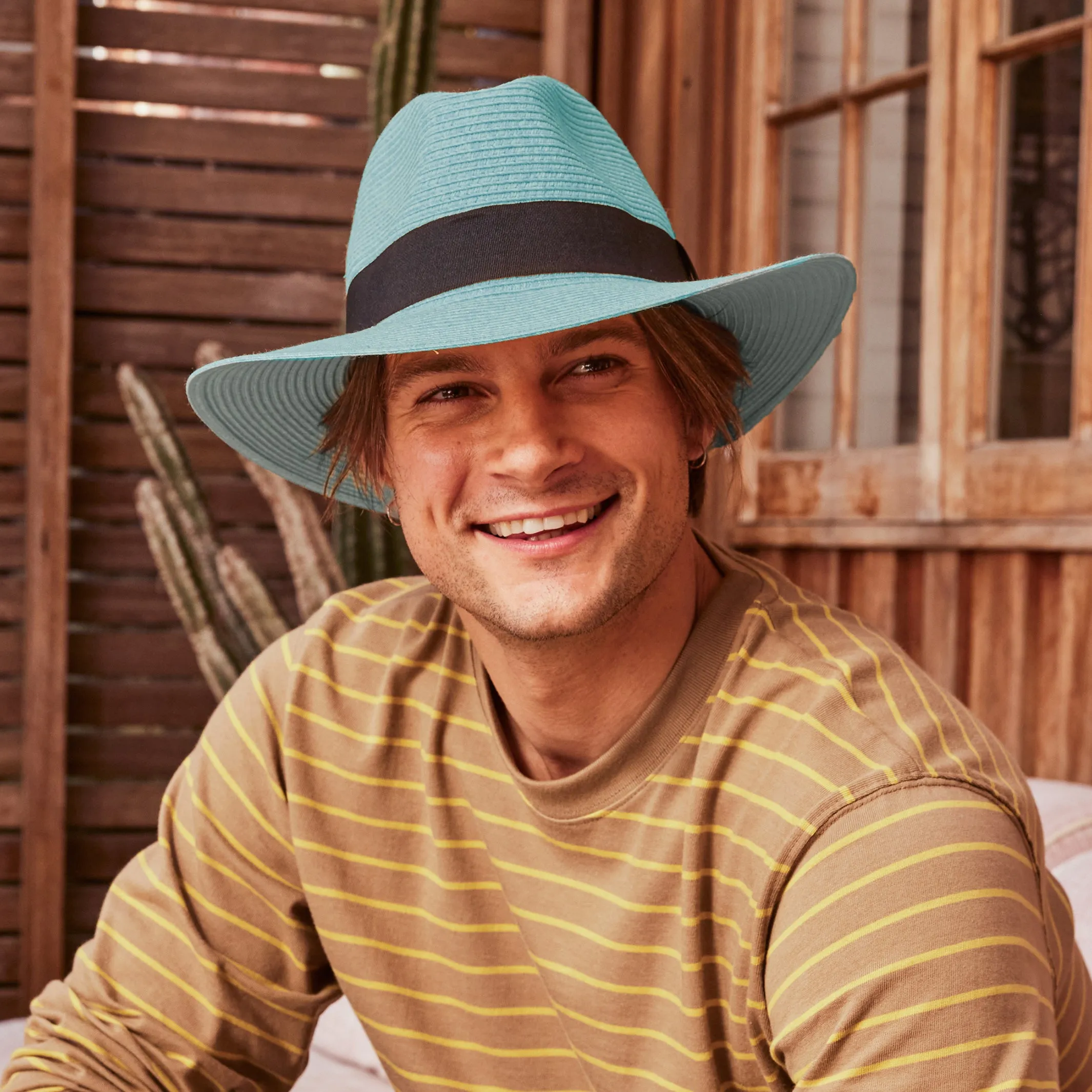Café Fedora Hat - Turquoise