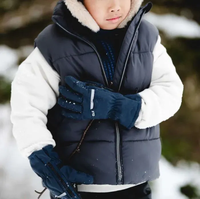 Calikids Kids Waterproof Gloves In Black : Size 8 to 12