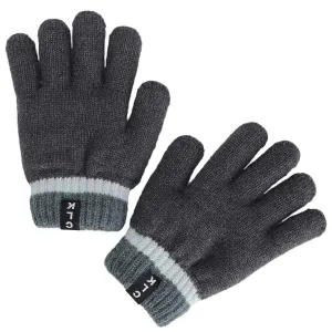 Calikids Knit Gloves - Charcoal Grey