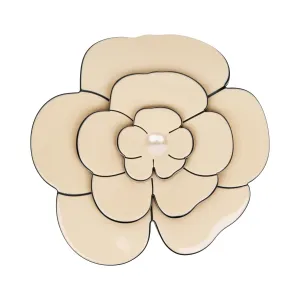 Camellia Pearl Large Ivory Hair Clip