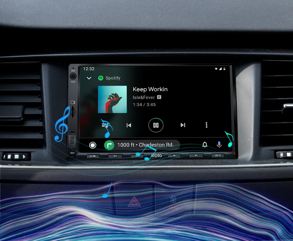 Car Stereo ATOTO F7 WE Wireless CarPlay & Android Auto Bluetooth With Buttons