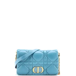Caro Flap Pouch with Chain Macrocannage Quilt Calfskin Mini