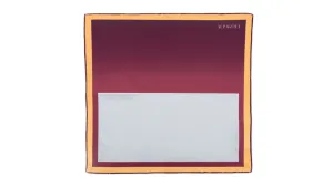 CARRÉ CLEANING CLOTH-III Burgundy / Light Blue / Orange