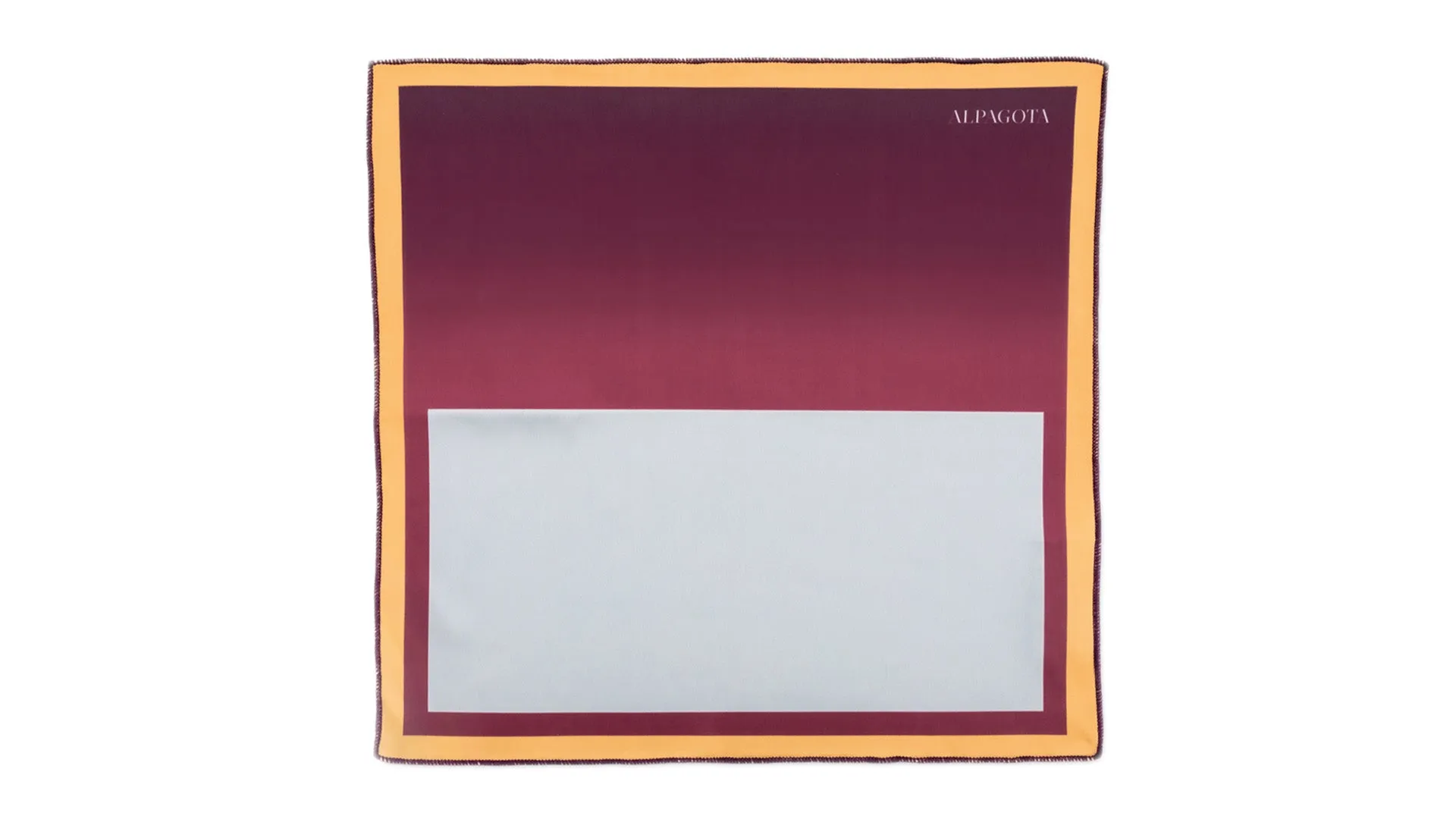 CARRÉ CLEANING CLOTH-III Burgundy / Light Blue / Orange