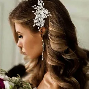 Casdre Crystal Pearl Hair Piece