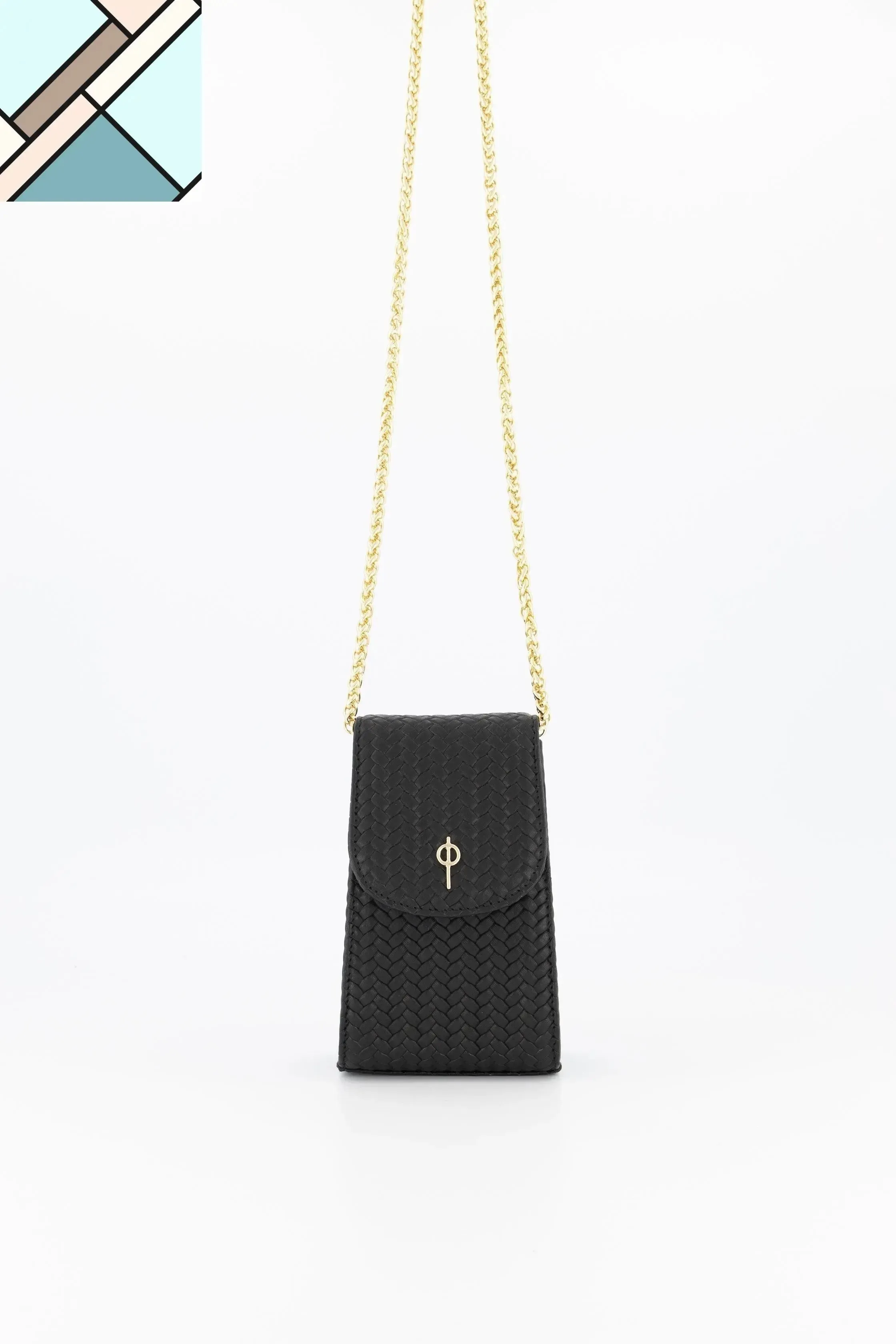 Casey Braid Crossbody Bag Black