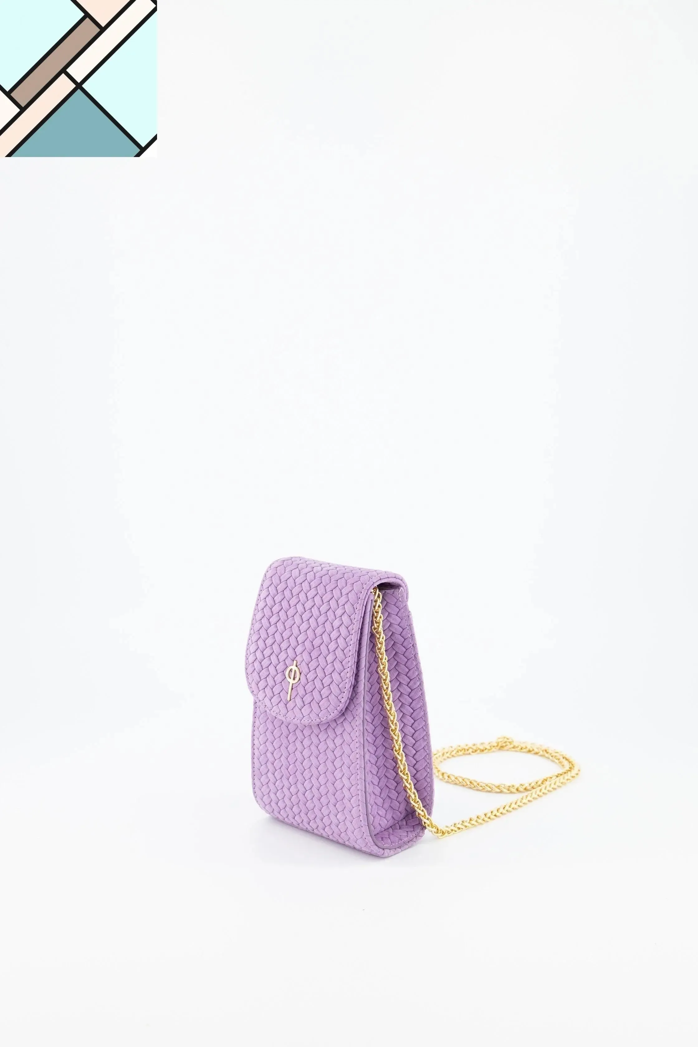 Casey Braid Crossbody Bag Purple