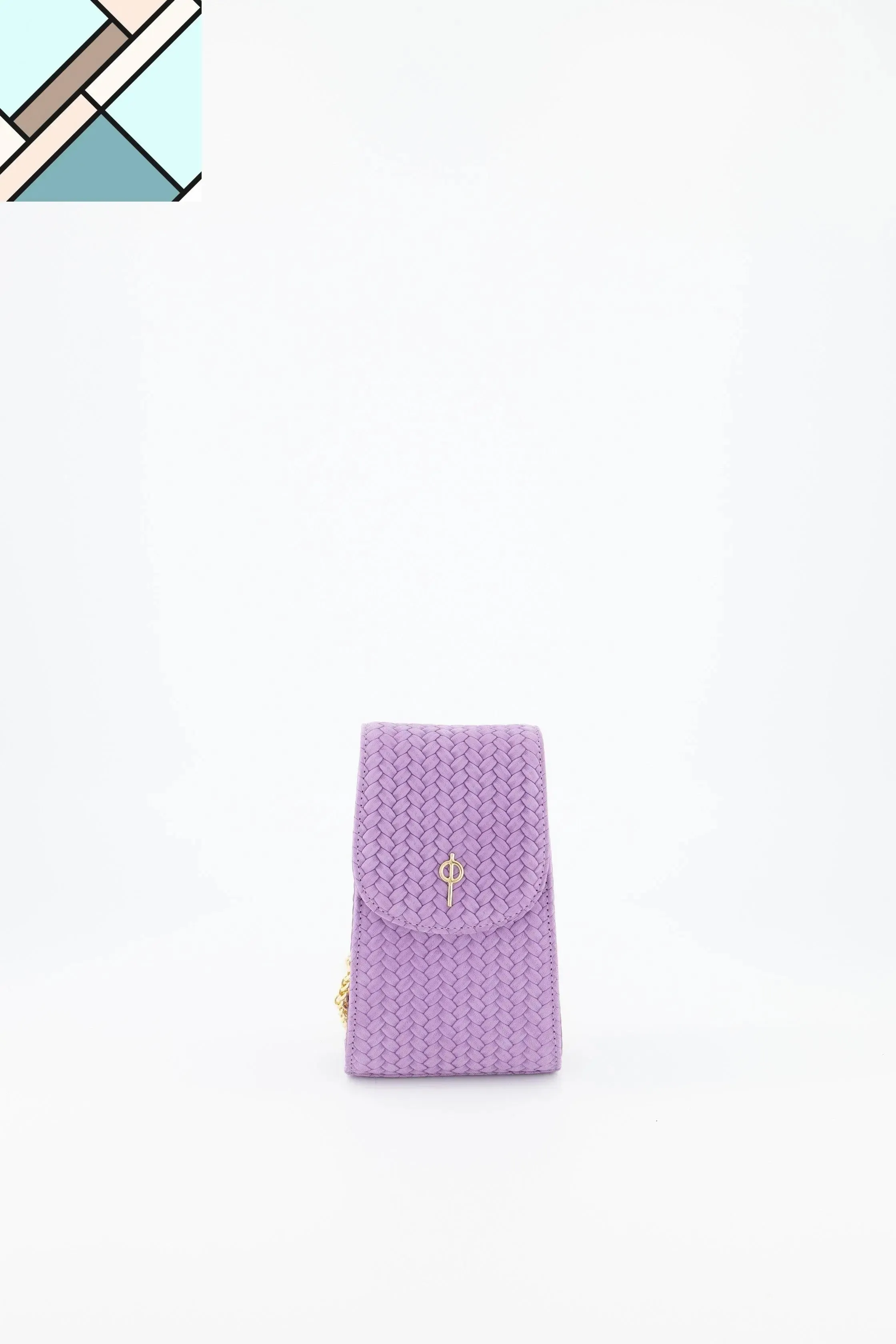 Casey Braid Crossbody Bag Purple