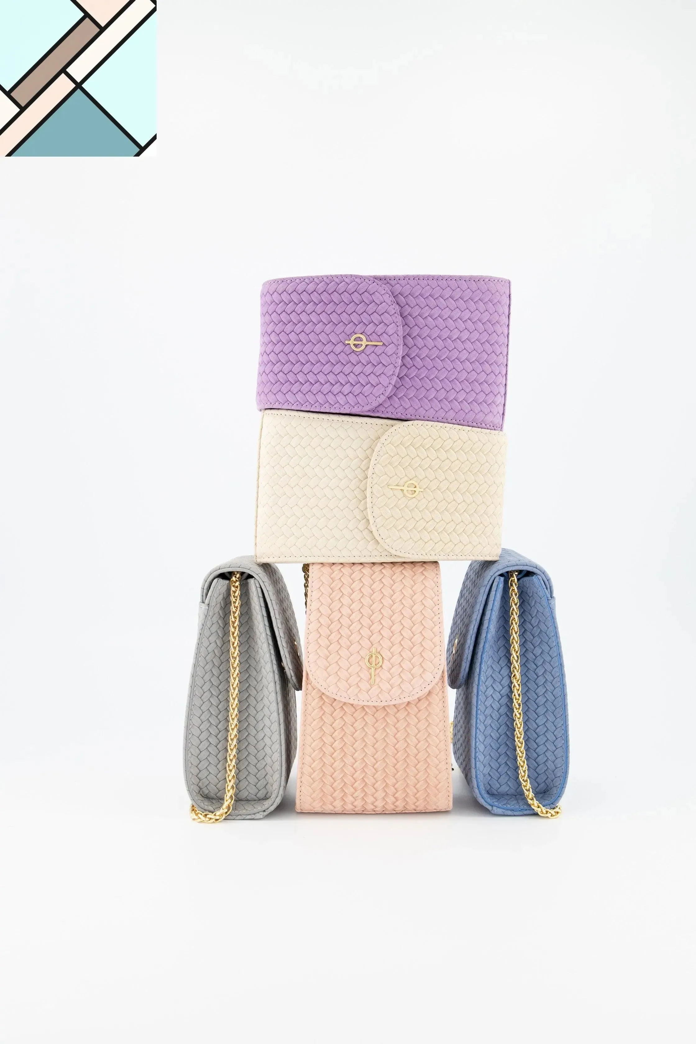 Casey Braid Crossbody Bag Purple